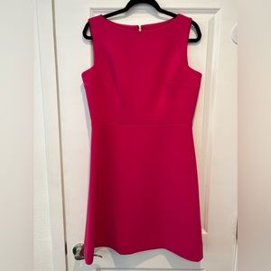 Kate Spade pink crepe dress with gold zipper